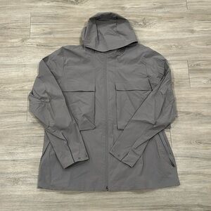 Men's Grey Lululemon Cargo Rain Jacket
